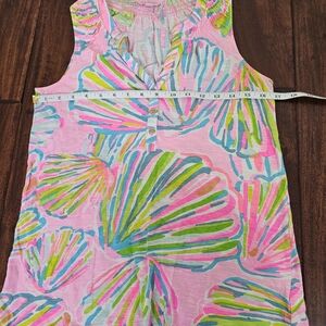 Lilly Pulitzer Essie Tank Top Seashell Pattern Size Small